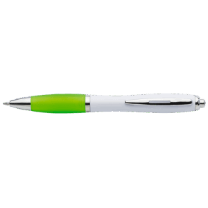 White Barrel Curved Design Ballpoint Pen - Image 7