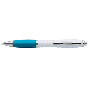 White Barrel Curved Design Ballpoint Pen - Image 6