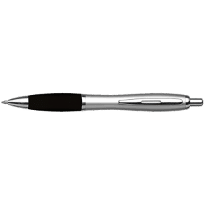 Silver Barrel Curved Design Ballpoint Pen - Image 6