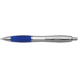 Silver Barrel Curved Design Ballpoint Pen - Image 7