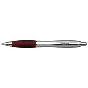 Silver Barrel Curved Design Ballpoint Pen - Image 11