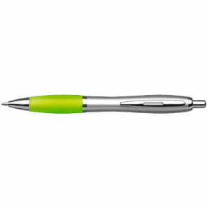 Silver Barrel Curved Design Ballpoint Pen - Image 12