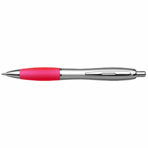 Silver Barrel Curved Design Ballpoint Pen - Image 5