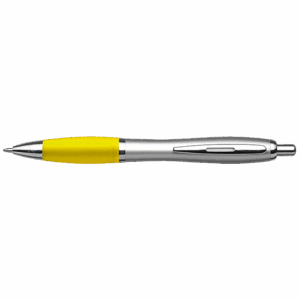Silver Barrel Curved Design Ballpoint Pen - Image 8