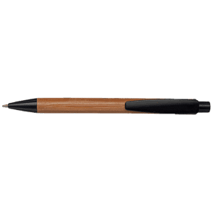 Bamboo Ballpoint Pen with Plastic Trims - Image 3
