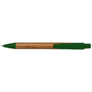 Bamboo Ballpoint Pen with Plastic Trims - Image 2
