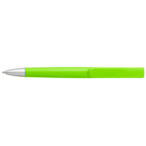 Rounded Clip Ballpoint Pen With Coloured Barrel