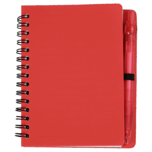 Mini Spiral Notebook with Pen - Image 4