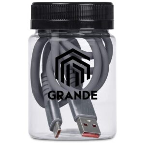 Altitude Capsit Fast Charge USB-A to Type-C Charging Cable in Jar - Image 5