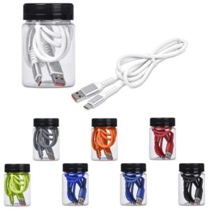 Altitude Capsit Fast Charge USB-A to Type-C Charging Cable in Jar - Image 2
