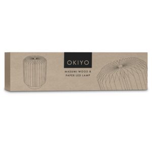 Okiyo Masumi Wood & Paper LED Lamp - Image 4