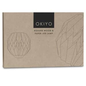 Okiyo Kosuke Wood & Paper LED Lamp - Image 5