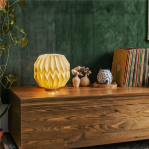 Okiyo Kosuke Wood & Paper LED Lamp - Image 3