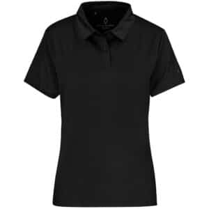 Ladies Alex Varga Questana Seamless Golf Shirt – Black — Ladies Alex Varga Questana Seamless Golf Shirt – Black