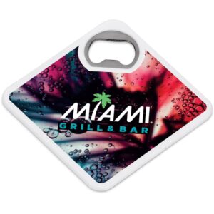 Altitude Sela Recycled Plastic Bottle Opener Coaster - Image 3