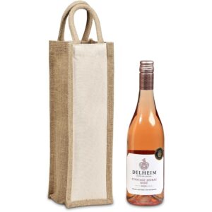 Okiyo Inshu Jute & Cotton Wine Tote - Image 3