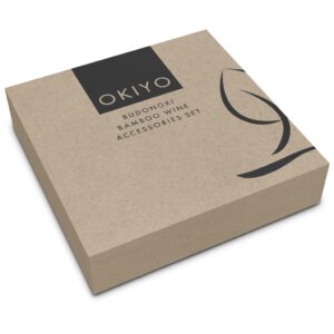 Okiyo Budonoki Bamboo Wine Accessories set - Image 12