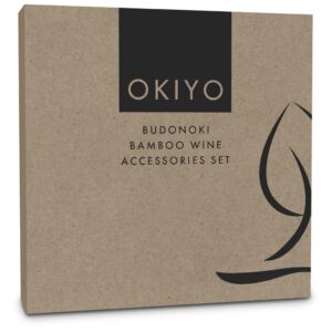 Okiyo Budonoki Bamboo Wine Accessories set - Image 13