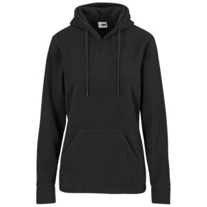 Ladies Dawson Polar Fleece Hooded Sweater – Black — Ladies Dawson Polar Fleece Hooded Sweater – Black