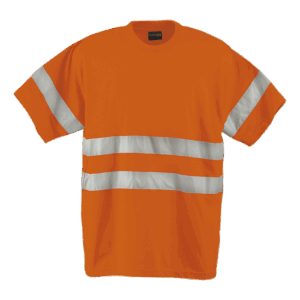 150g Poly Cotton Safety T-Shirt with tape - Image 2