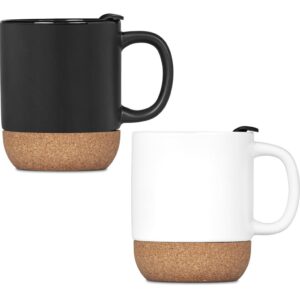 Serendipio Sienna Cork & Ceramic Coffee Mug - 340ml - Image 4