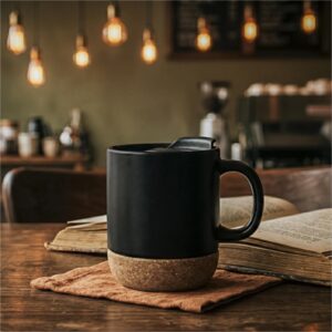 Serendipio Sienna Cork & Ceramic Coffee Mug - 340ml - Image 6