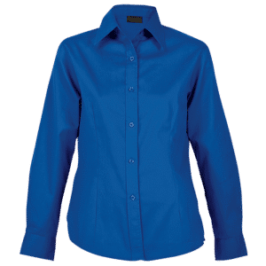 Brushed Cotton Twill Blouse Long Sleeve Ladies - Image 2