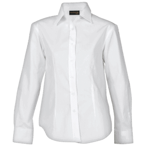 Brushed Cotton Twill Blouse Long Sleeve Ladies - Image 3