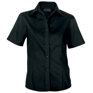 Brushed Cotton Twill Blouse Short Sleeve Ladies - Image 2