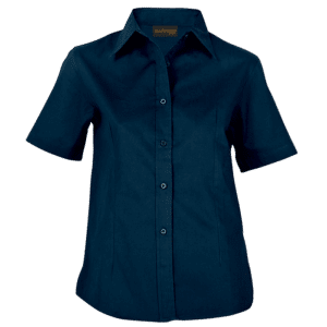 Brushed Cotton Twill Blouse Short Sleeve Ladies - Image 5