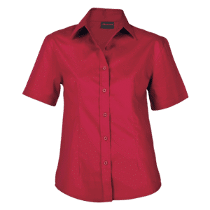 Brushed Cotton Twill Blouse Short Sleeve Ladies - Image 4