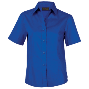 Brushed Cotton Twill Blouse Short Sleeve Ladies - Image 6
