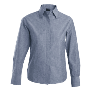 Oxford Blouse Long Sleeve Ladies - Image 4