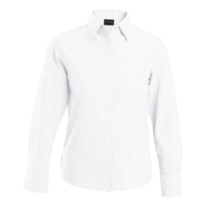 Oxford Blouse Long Sleeve Ladies - Image 3