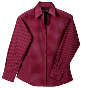 Pioneer Check Blouse Long Sleeve Ladies - Image 2