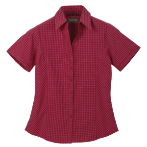 Pioneer Check Blouse Short Sleeve Ladies