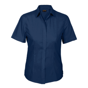 Basic Poly Cotton Blouse Short Sleeve Ladies - Image 5