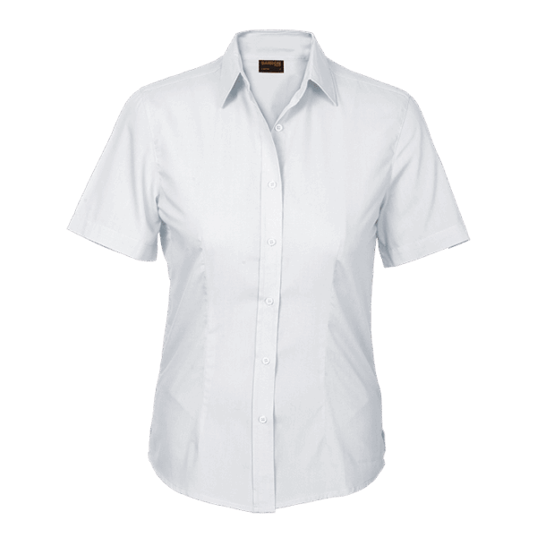 Basic Poly Cotton Blouse Short Sleeve Ladies