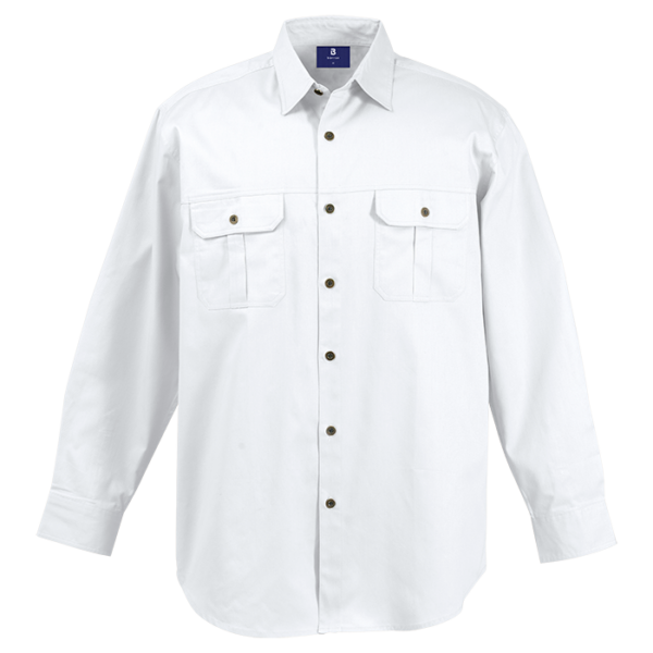 Bush Shirt Long Sleeve Mens