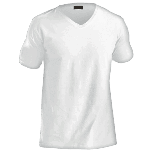 170g Slim Fit V-Neck T-Shirt Mens - Image 3