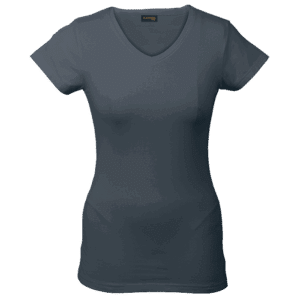 170g Slim Fit V-Neck T-Shirt Ladies - Image 2