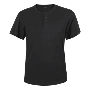 Henley Short Sleeve T-Shirt Mens - Image 2
