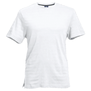 170g Pique Knit Jacquard Stripe T-Shirt - Image 3