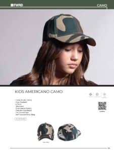 Kids Americano Camo Cap - Image 3