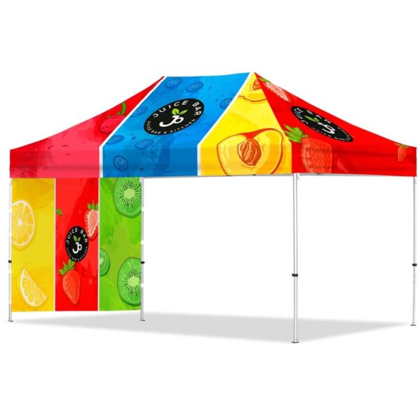 Coated Steel Sublimated Gazebo 4.5m x 3m – 1 Short Full-Wall Skin — Coated Steel Sublimated Gazebo 4.5m x 3m – 1 Short Full-Wall Skin