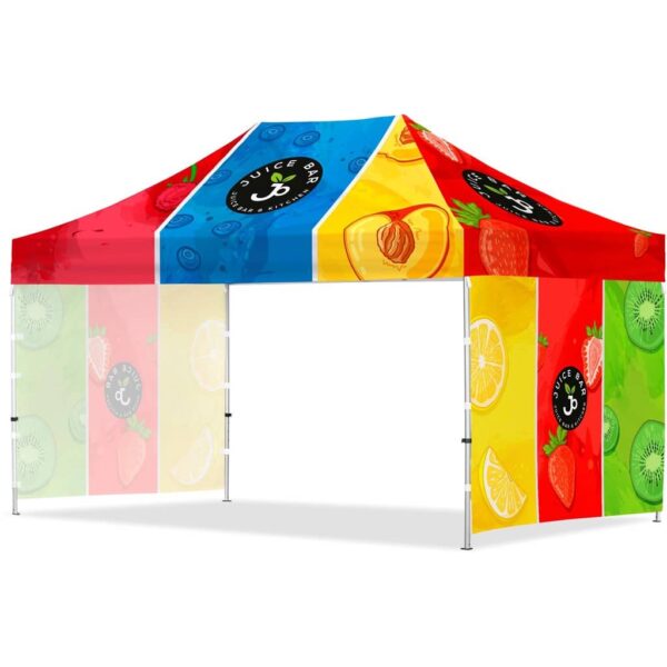 Coated Steel Sublimated Gazebo 4.5m x 3m – 2 Short Full-Wall Skins — Coated Steel Sublimated Gazebo 4.5m x 3m – 2 Short Full-Wall Skins