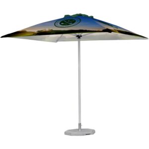 Fade Resistant Parasol Single Hexagonal Pole 3m x 3m — Fade Resistant Parasol Single Hexagonal Pole 3m x 3m