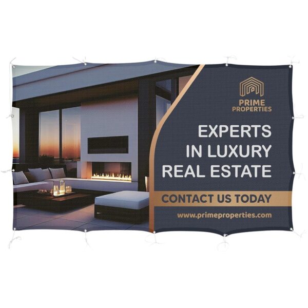 Sublimated Airtex Fabric Fence Banner 2m x 1.2m — Sublimated Airtex Fabric Fence Banner 2m x 1.2m