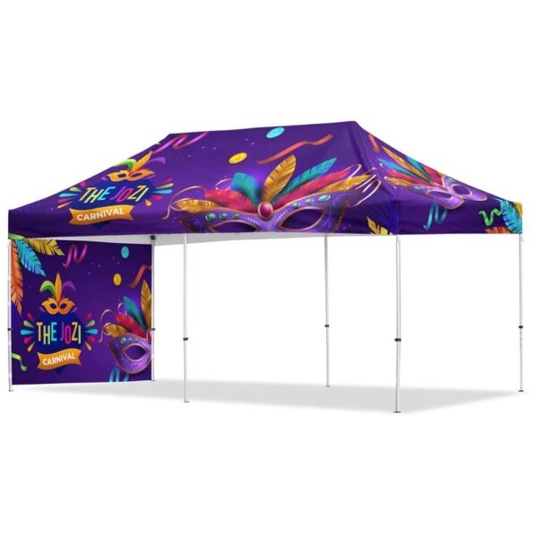 Coated Steel Sublimated Gazebo 6m x 3m – 1 Short Full-Wall Skin — Coated Steel Sublimated Gazebo 6m x 3m – 1 Short Full-Wall Skin