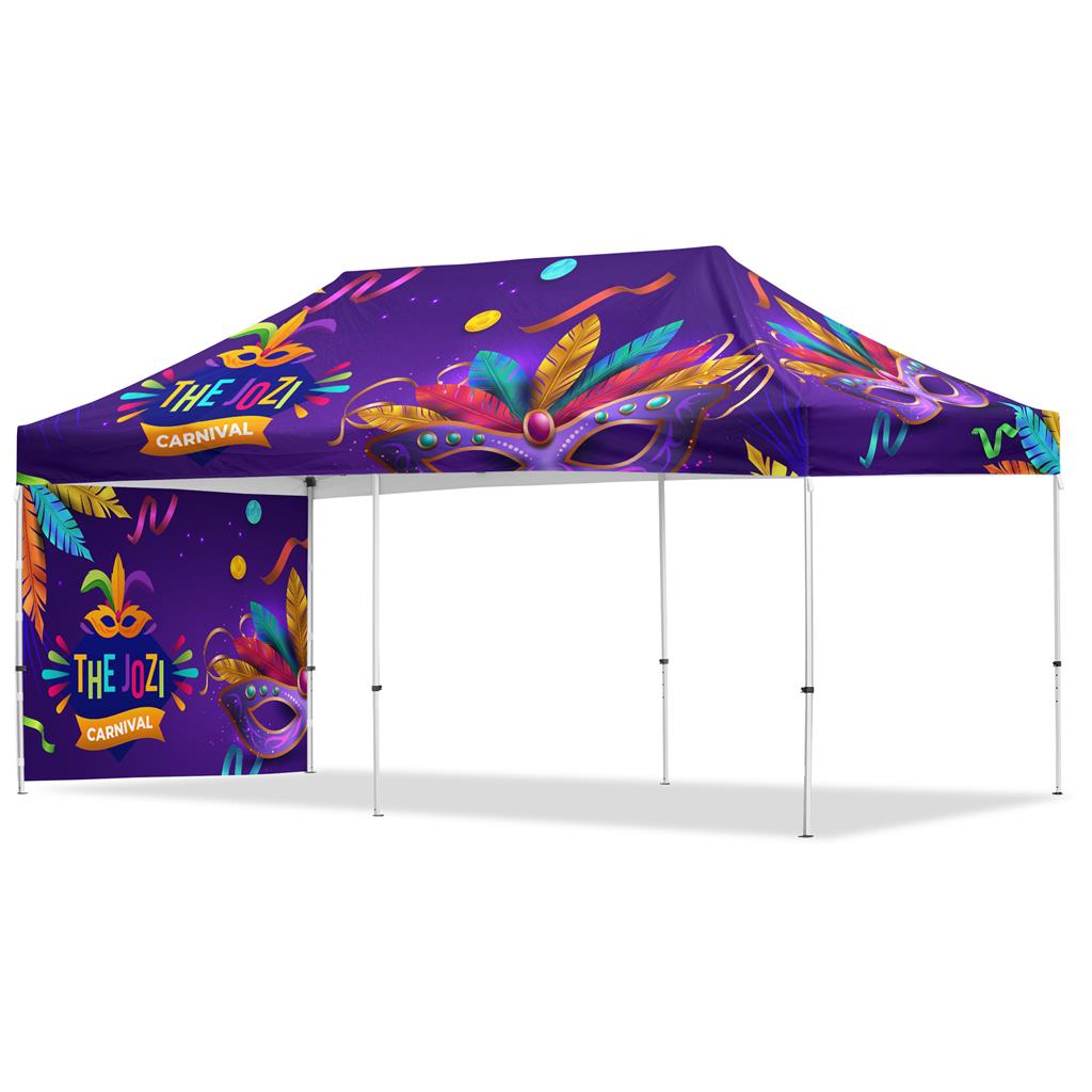 Coated Steel Sublimated Gazebo 6m x 3m – 1 Short Full-Wall Skin — Coated Steel Sublimated Gazebo 6m x 3m – 1 Short Full-Wall Skin